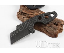 Rukuda.a small black 5CR13MOV blade no logo fixed knife with kydex sheath UD605217 